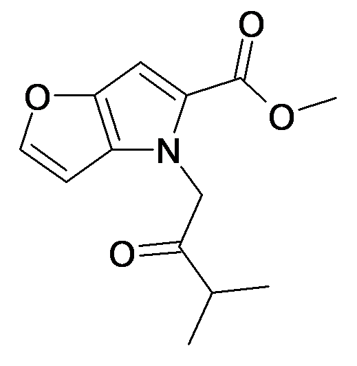 4-(3-Methyl-2-oxo-butyl)-4H-furo[3,2-b]pyrrole-5-carboxylic acid methyl ester