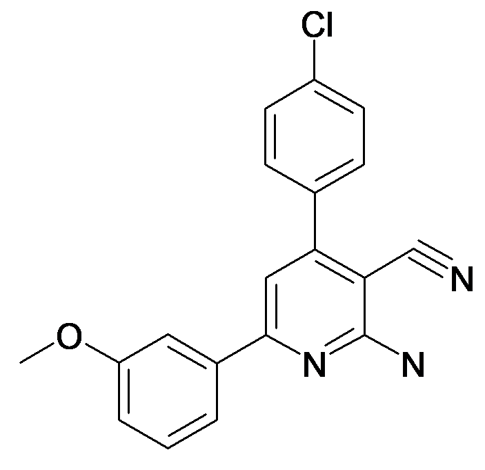 2-Amino-4-(4-chloro-phenyl)-6-(3-methoxy-phenyl)-nicotinonitrile