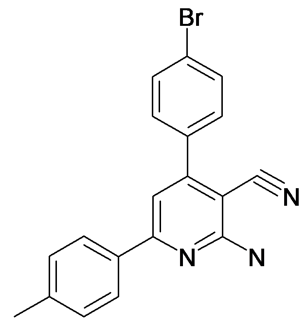 2-Amino-4-(4-bromo-phenyl)-6-p-tolyl-nicotinonitrile