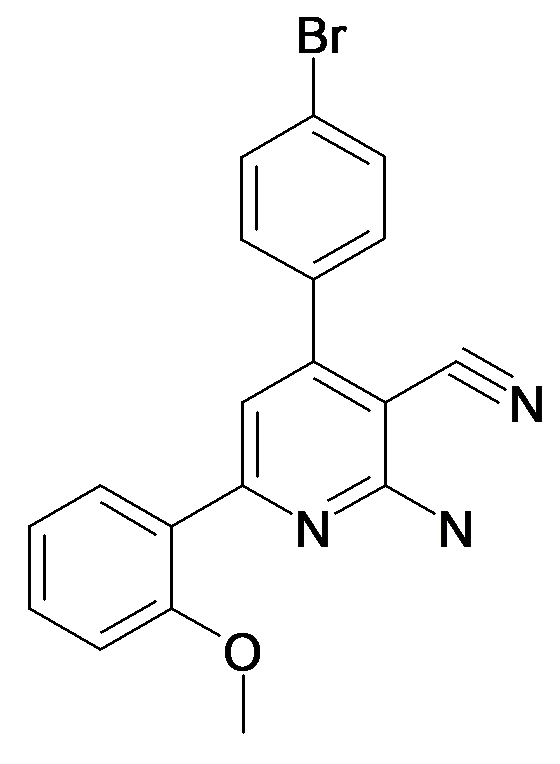 2-Amino-4-(4-bromo-phenyl)-6-(2-methoxy-phenyl)-nicotinonitrile