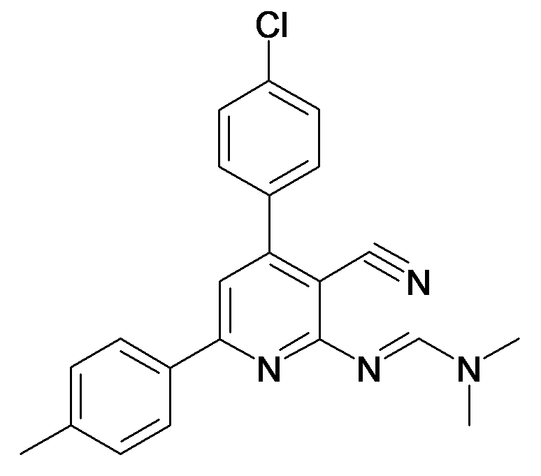 N'-[4-(4-Chloro-phenyl)-3-cyano-6-p-tolyl-pyridin-2-yl]-N,N-dimethyl-formamidine