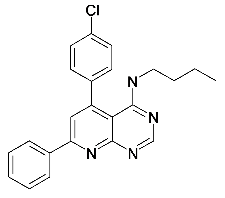 Butyl-[5-(4-chloro-phenyl)-7-phenyl-pyrido[2,3-d]pyrimidin-4-yl]-amine