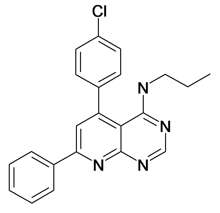 [5-(4-Chloro-phenyl)-7-phenyl-pyrido[2,3-d]pyrimidin-4-yl]-propyl-amine