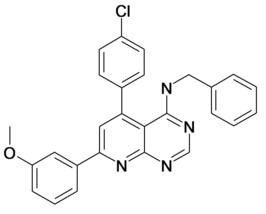 Benzyl-[5-(4-chloro-phenyl)-7-(3-methoxy-phenyl)-pyrido[2,3-d]pyrimidin-4-yl]-amine