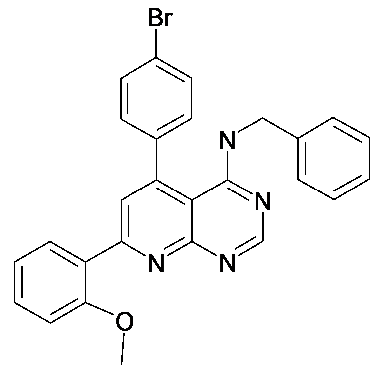 Benzyl-[5-(4-bromo-phenyl)-7-(2-methoxy-phenyl)-pyrido[2,3-d]pyrimidin-4-yl]-amine