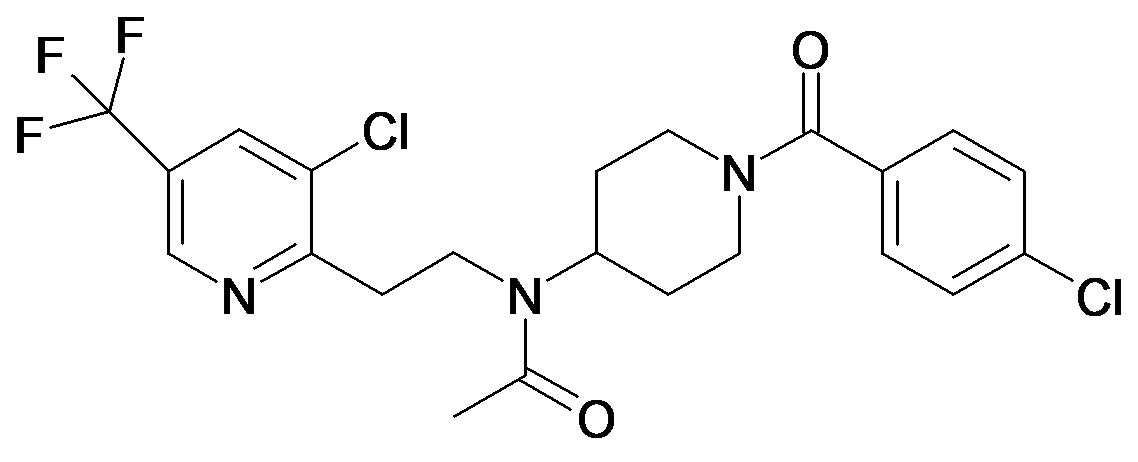N-[1-(4-Chloro-benzoyl)-piperidin-4-yl]-N-[2-(3-chloro-5-trifluoromethyl-pyridin-2-yl)-ethyl]-acetamide