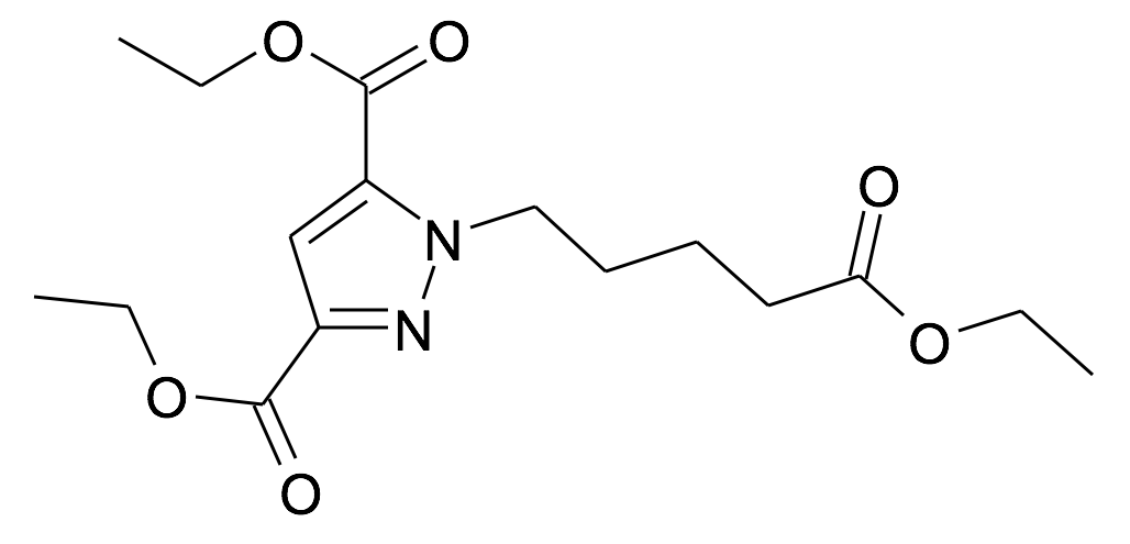 1-(4-Ethoxycarbonyl-butyl)-1H-pyrazole-3,5-dicarboxylic acid diethyl ester