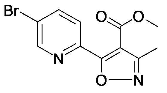 5-(5-Bromo-pyridin-2-yl)-3-methyl-isoxazole-4-carboxylic acid methyl ester