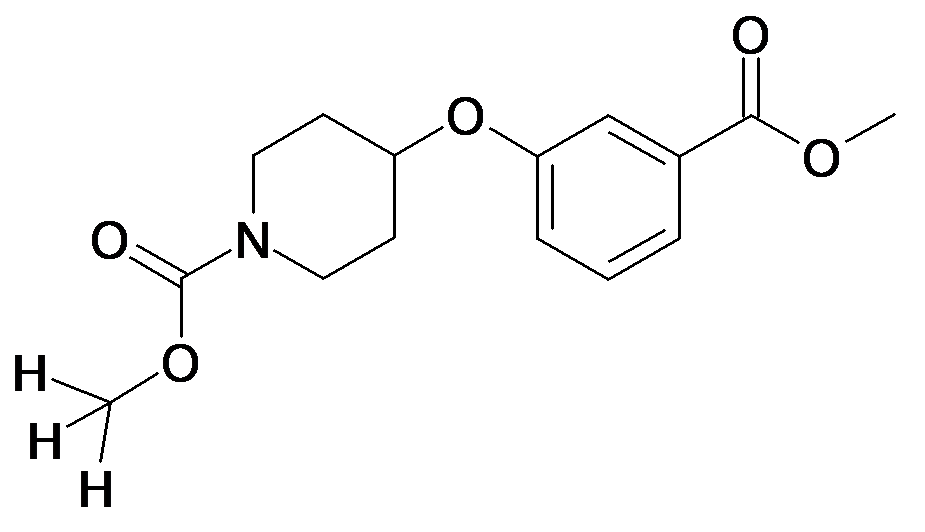 4-(3-Methoxycarbonyl-phenoxy)-piperidine-1-carboxylic acid methyl ester